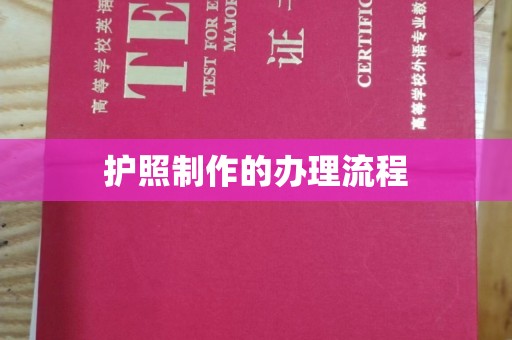 桐乡护照制作的办理流程