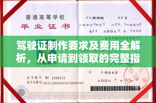 桐乡驾驶证制作要求及费用全解析，从申请到领取的完整指南