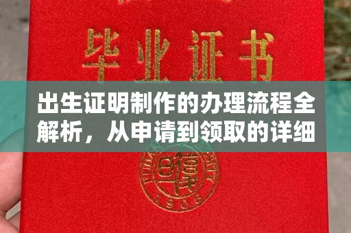 桐乡出生证明制作的办理流程全解析，从申请到领取的详细指南