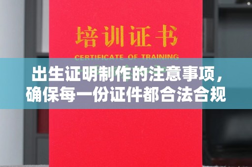 桐乡出生证明制作的注意事项，确保每一份证件都合法合规