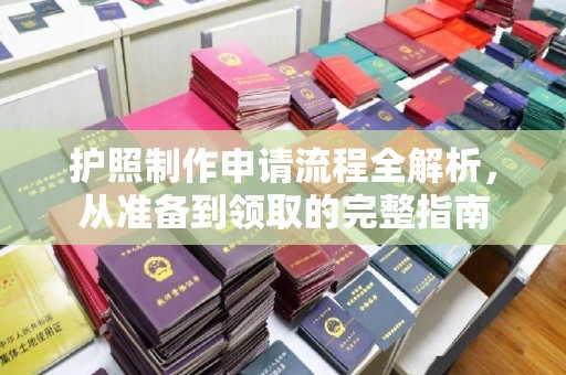 桐乡护照制作申请流程全解析，从准备到领取的完整指南