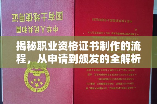 桐乡揭秘职业资格证书制作的流程，从申请到颁发的全解析