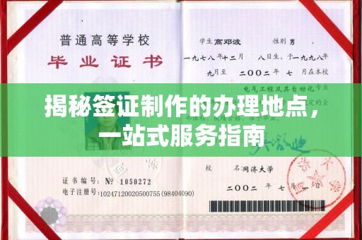 桐乡揭秘签证制作的办理地点，一站式服务指南